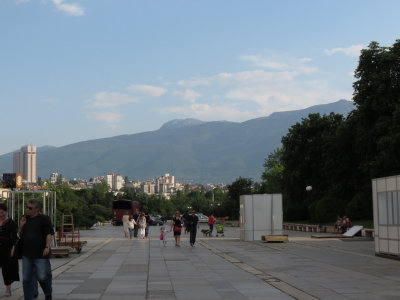 One of many open parks in Sofia