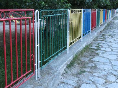Schoolyard fence