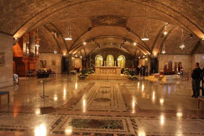 Pope's Mass in the Crypt Church, basement   IMG_4586.jpg