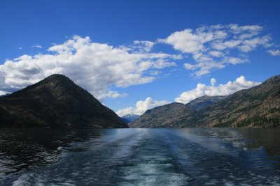 Leaving Lake Chelan.