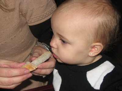 Her first Real New Orleans French Bread, couldn't get enough!