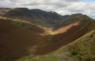 View back up towards Newlands