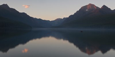 Sunset, Bowman Lake