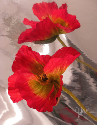Red Fake Flowers