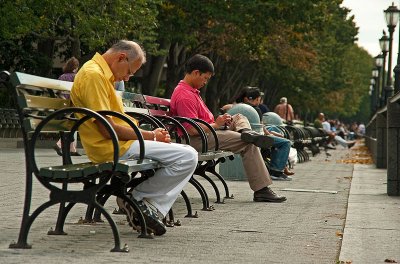 Bench Life at Lunchtime