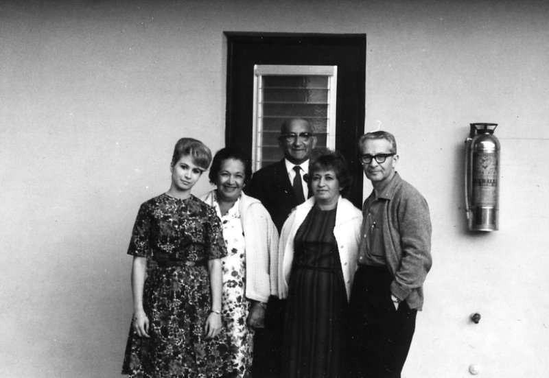 With Judy, Felicia, Edward, and Dad - December 1963