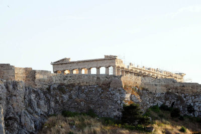 The Acropolis as seen from our hotel room