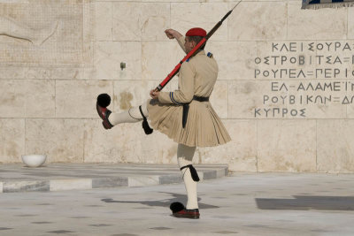 Changing of the guard in Syntagma Square