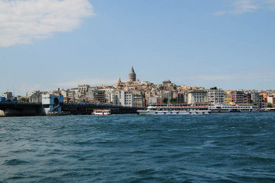 Beyoglu and the Galata Tower as seen from across the Golden Horn