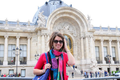 Sam in front of the Petit Palais