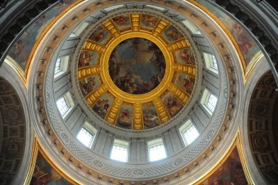 Inside the dome over Napoleon's tomb