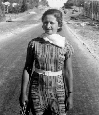 Walking on a country road -1935