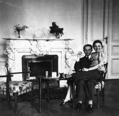 Future husband Maurice with Ruta Teich - late 1937 or early 1938