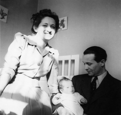 With their new baby (me) in March 1943