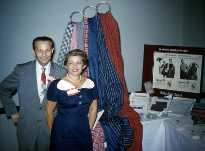 At the textile show - 1957