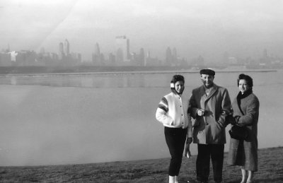 Skyline in the background - January 1959