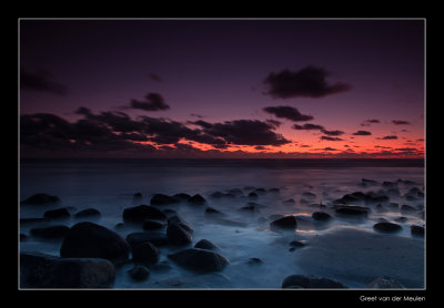 3861 Noordzee, after sunset