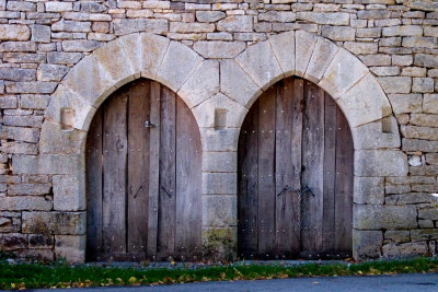 Entrances to two 13C houses---Mayrinhac