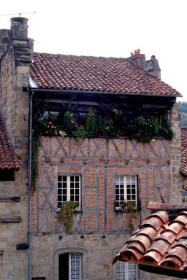 Medieval house with open loggia
