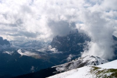 Sassolungo from Seceda