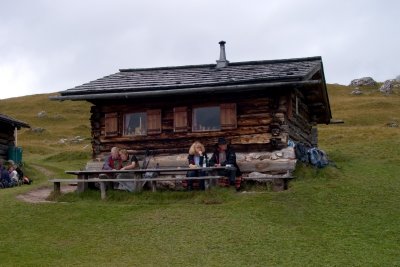 The Malga Piera Longia---time for lunch