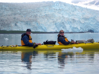 Floating with the ice