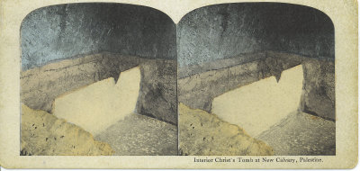Interior Christ's tomb at New Clalvary Palestine