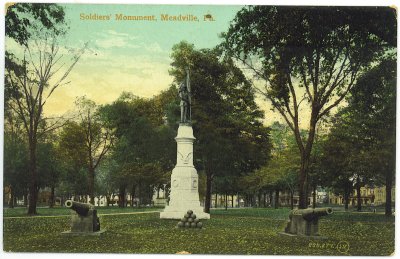 Soldiers monument Meadville Pa.