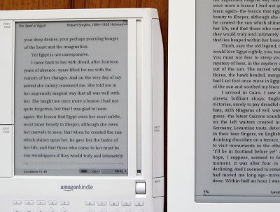 Kindle 1 and DX's generic fonts closer up