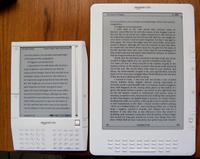 Generic font on Kindle 1 and smaller font on Kindle DX w/ margins adde