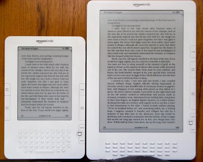 Kindle 2 font and Kindle DX with smaller generic font