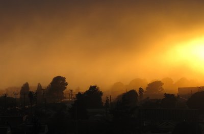 Sundown from window - Sept. 2010