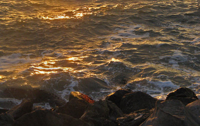 sundown on rocks & water mImg_1499