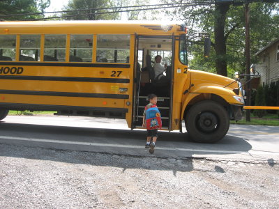 Kyle's First Day of Kindergarden
