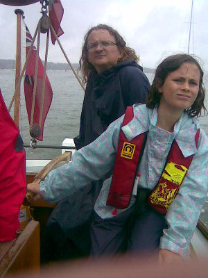 Lily at the helm