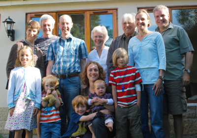On holiday with Wendy, her parents, her siblings and their families