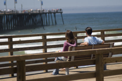 On the pier at Pismo Beach