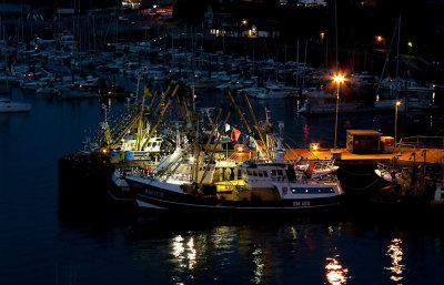 Loading the Trawlers in  the evening