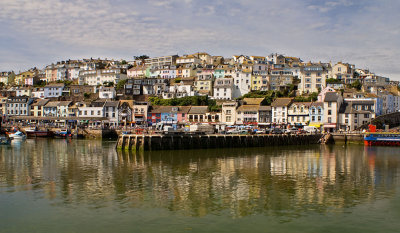 Brixham harbour and buildings