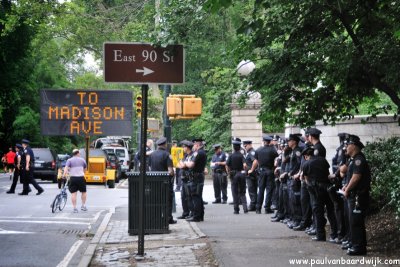 New York City (140) Policemen lining up