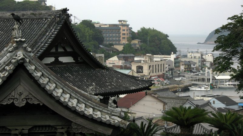 Harbor view from the temple district