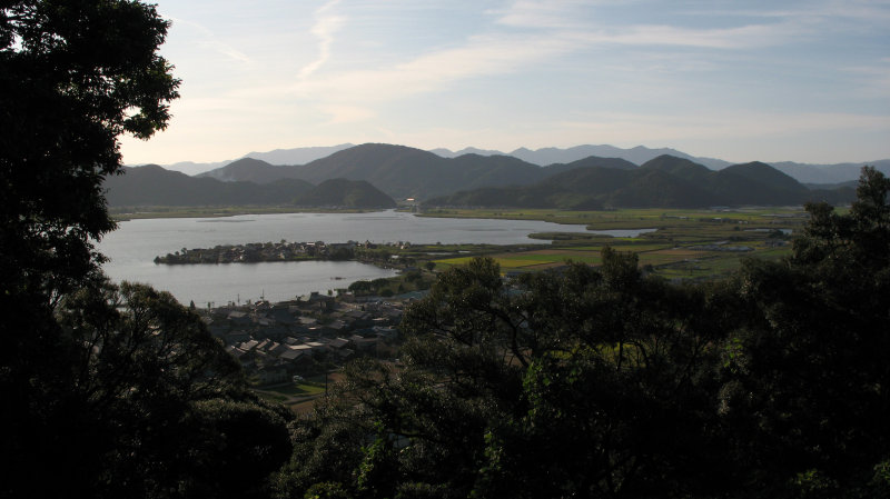 Late afternoon view over Biwa-ko