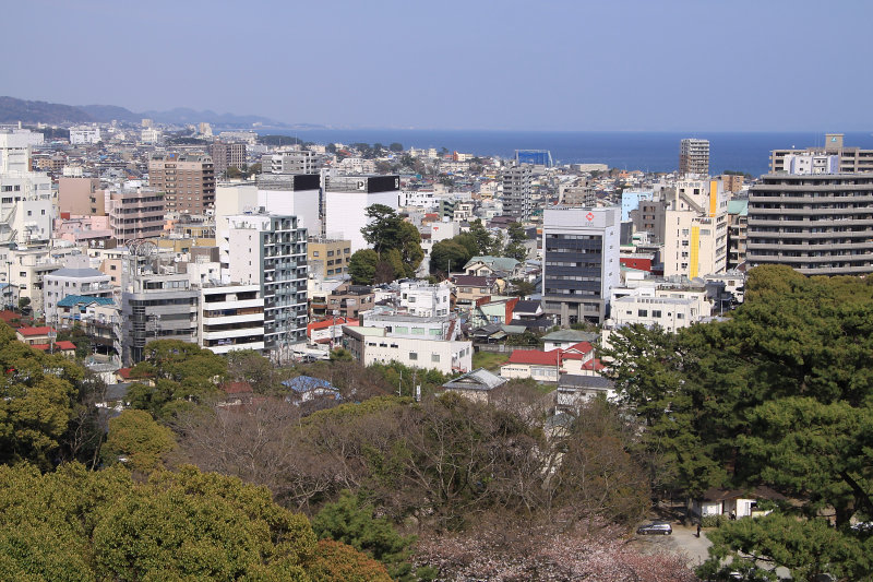 Odawara skyline and Sagami Bay