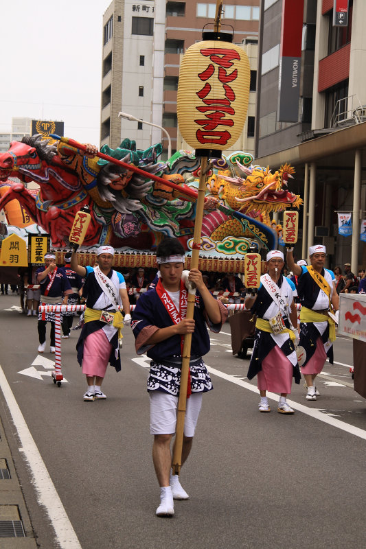 Lantern bearer in the parade