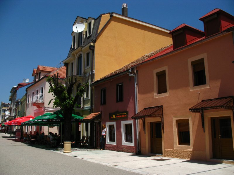 Historic facades on the main street