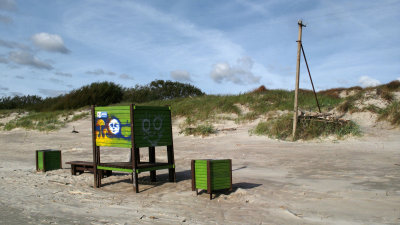 Lifeguard's station on the beach