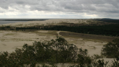 View over Parnidis Dune towards Kaliningrad