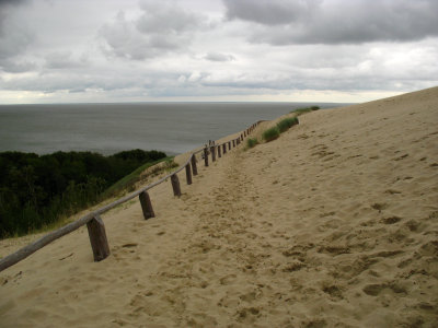 Footprints at the edge of Parnidis Dune