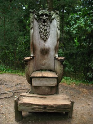 A rather disturbing throne