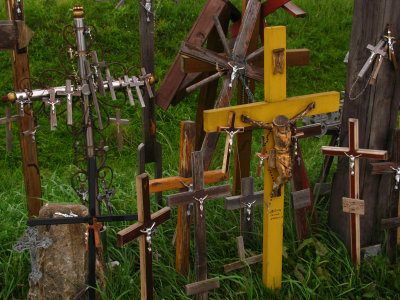 Crucifixes small and large